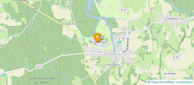 localisation de l'entreprise MADAME MARIE GILBERT  LE TRONCHET