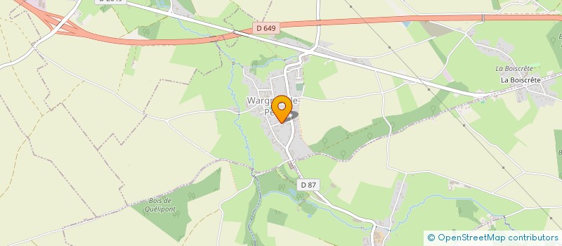 localisation de l'entreprise MADAME MARIE GILLERON à WARGNIES-LE-PETIT
