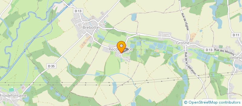 localisation de l'entreprise MADAME MARIE GILLET  RECOUVRANCE