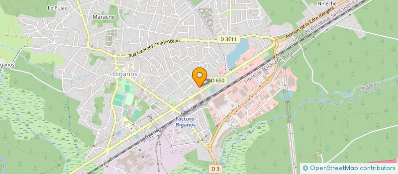 localisation de l'entreprise MADAME MARIE GILLIBERT  BIGANOS