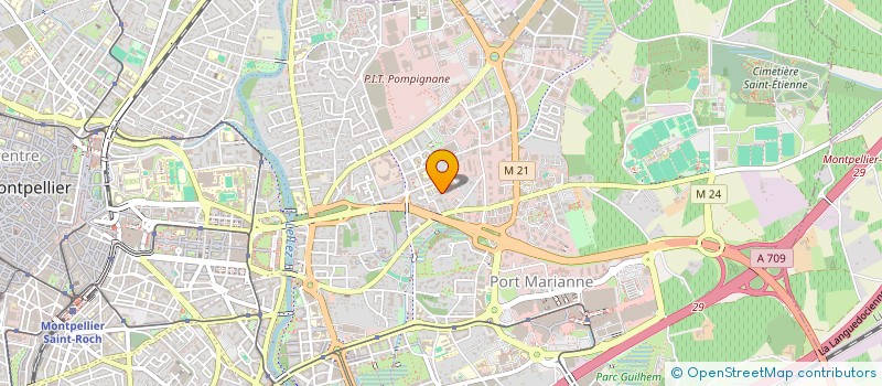 localisation de l'entreprise MADAME MARIE GILLION  MONTPELLIER