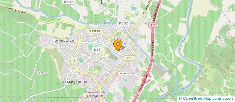 localisation de l'entreprise MADAME MARIE GIMENEZ à PEZENAS
