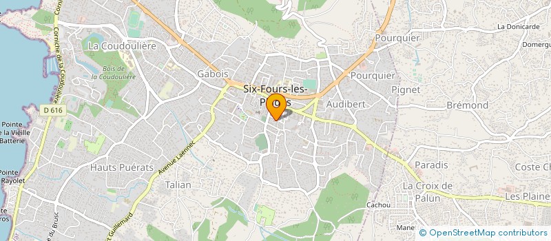 localisation de l'entreprise MADAME MARIE GIMENEZ à SIX-FOURS-LES-PLAGES