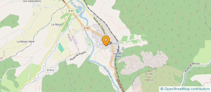 localisation de l'entreprise MADAME MARIE GIRARD  LUC-EN-DIOIS