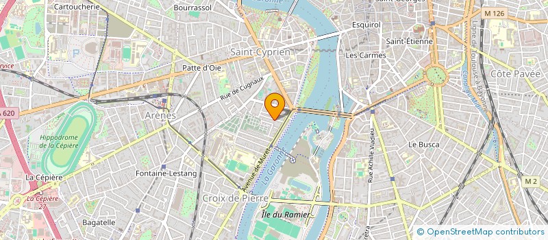 localisation de l'entreprise MADAME MARIE GIRARD TABARD  TOULOUSE