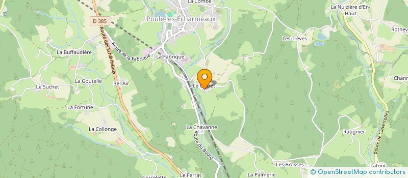 localisation de l'entreprise MADAME MARIE GIRAUD à POULE-LES-ECHARMEAUX