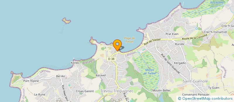 localisation de l'entreprise MADAME MARIE GIRAUD  TREVOU-TREGUIGNEC