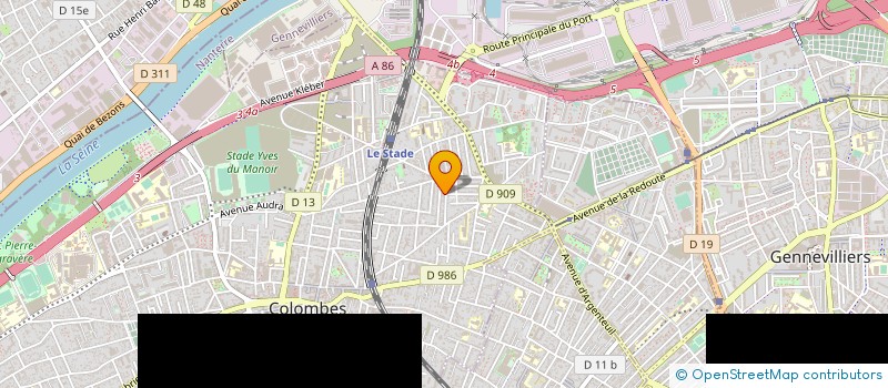 localisation de l'entreprise MADAME MARIE GIRBAL  COLOMBES