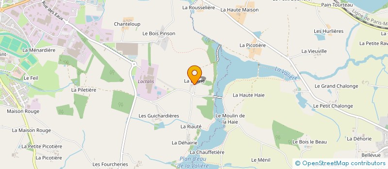 localisation de l'entreprise MADAME MARIE GIROUX à LA CHAPELLE-ERBREE