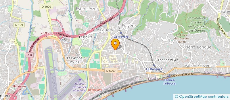 localisation de l'entreprise MADAME MARIE GIUBERGIA à CANNES