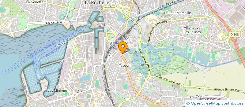 localisation de l'entreprise MADAME MARIE GLANGETAS  LA ROCHELLE