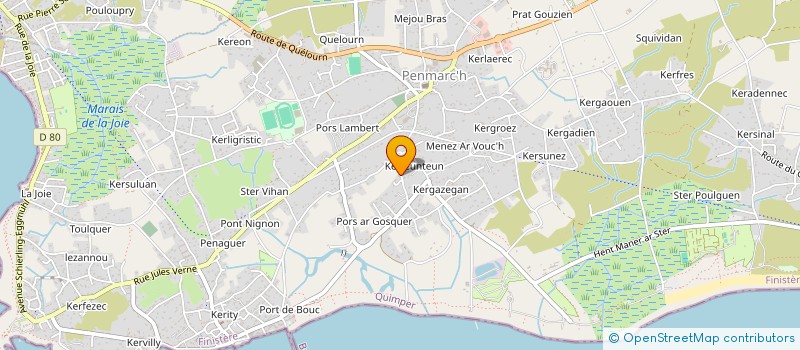 localisation de l'entreprise MADAME MARIE GLOAGUEN à PENMARCH