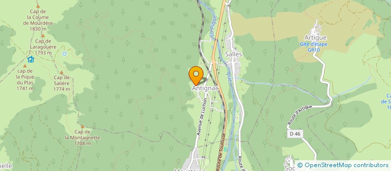 localisation de l'entreprise MADAME MARIE GLORIEUX  ANTIGNAC