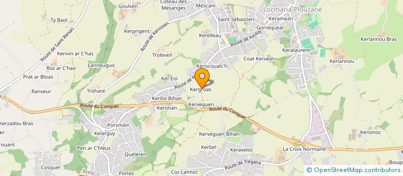 localisation de l'entreprise MADAME MARIE GOARZIN  PLOUZANE