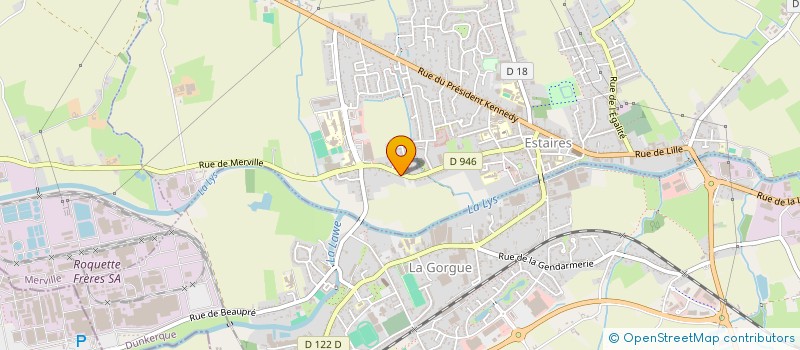 localisation de l'entreprise MADAME MARIE GODART  ESTAIRES