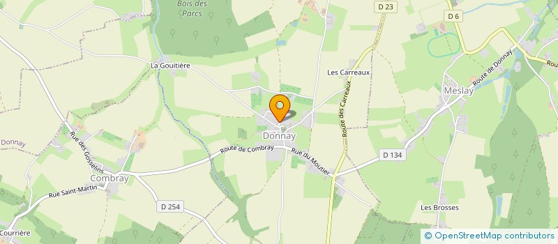 localisation de l'entreprise MADAME MARIE GODILLON  DONNAY