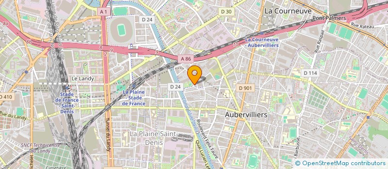 localisation de l'entreprise MADAME MARIE GOGAT à AUBERVILLIERS