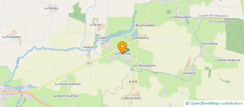 localisation de l'entreprise MADAME MARIE GOISET à SAINT-JULIEN-DE-VOUVANTES