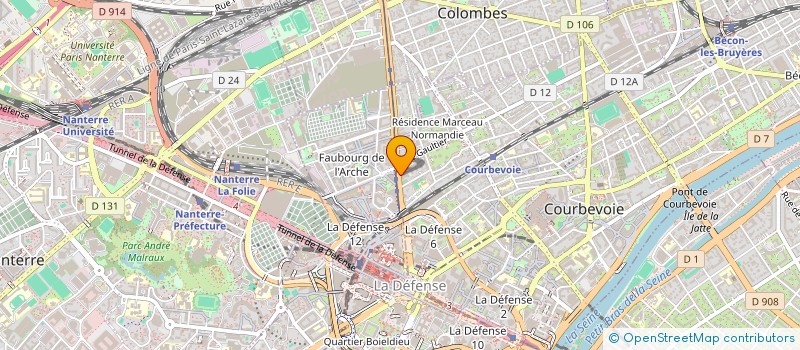 localisation de l'entreprise MADAME MARIE GOLLIOT à COURBEVOIE