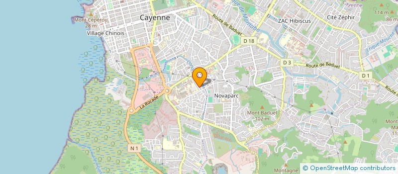 localisation de l'entreprise MADAME MARIE GOLO  CAYENNE