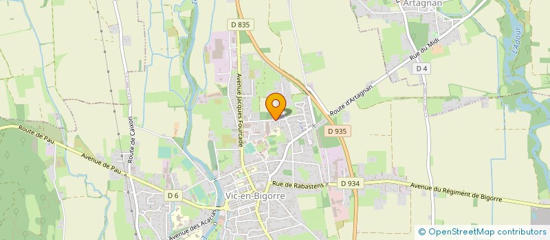 localisation de l'entreprise MADAME MARIE GONSOT  VIC-EN-BIGORRE