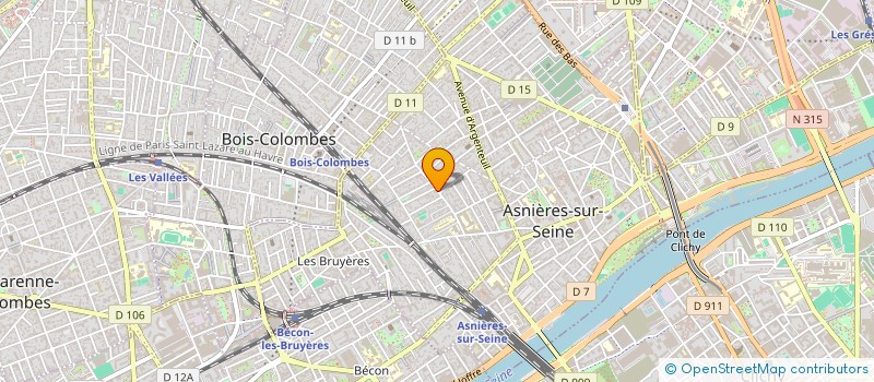 localisation de l'entreprise MADAME MARIE GORIN DE PONSAY  ASNIERES-SUR-SEINE