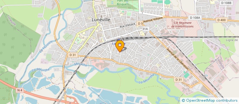 localisation de l'entreprise MADAME MARIE GOTTIE  LUNEVILLE