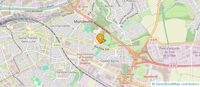 localisation de l'entreprise MADAME MARIE GOULLEY  MONDEVILLE