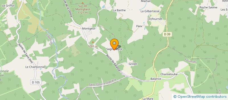 localisation de l'entreprise MADAME MARIE GOURBEYRE  SAINT-ELOY-LA-GLACIERE