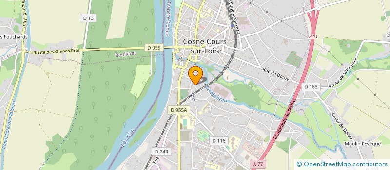 localisation de l'entreprise MADAME MARIE GOURDET à COSNE-COURS-SUR-LOIRE
