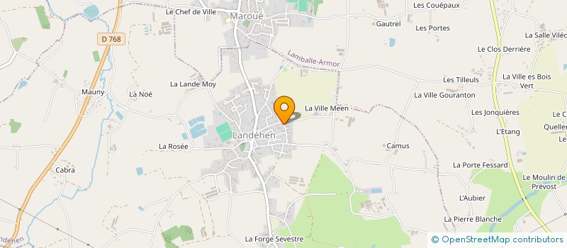 localisation de l'entreprise MADAME MARIE GOURET  LAMBALLE-ARMOR