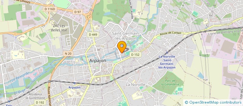 localisation de l'entreprise MADAME MARIE GOURHANT à SAINT-GERMAIN-LES-ARPAJON