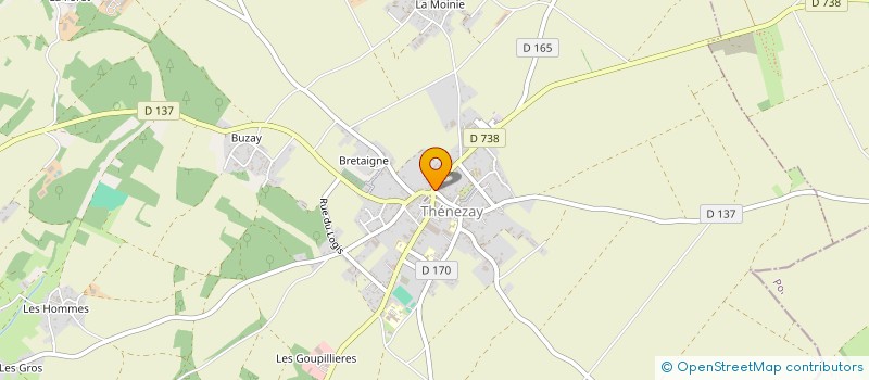 localisation de l'entreprise MADAME MARIE GOURMAUD  THENEZAY