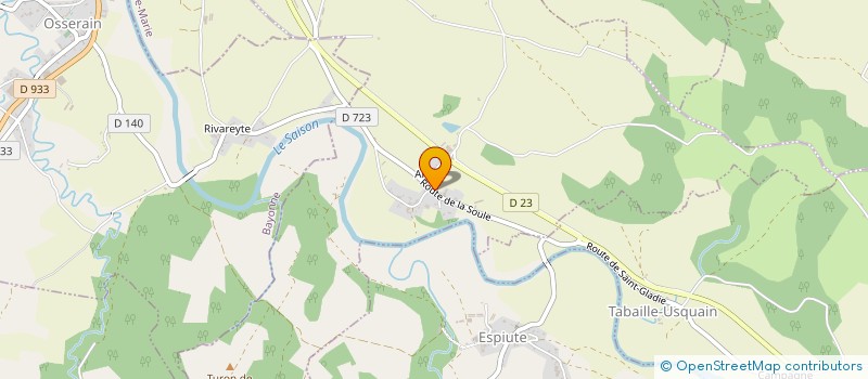 localisation de l'entreprise MADAME MARIE GOYHENX  SAINT-GLADIE-ARRIVE-MUNEIN