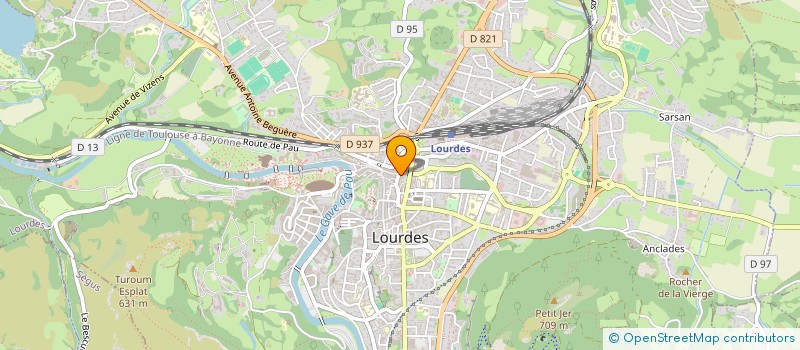 localisation de l'entreprise MADAME MARIE GRAND  LOURDES