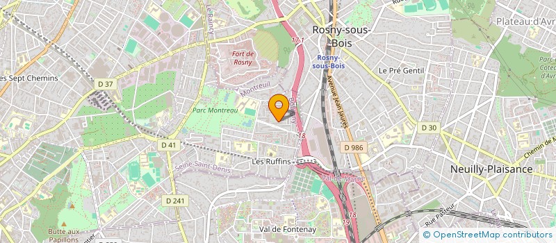 localisation de l'entreprise MADAME MARIE GRANGE à MONTREUIL