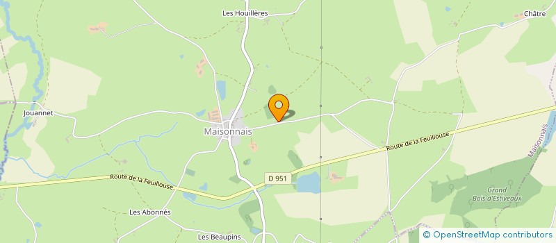 localisation de l'entreprise MADAME MARIE GRANGE  MAISONNAIS