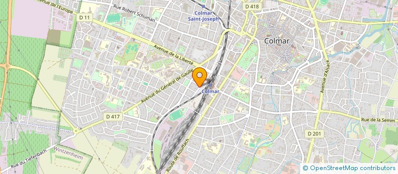 localisation de l'entreprise MADAME MARIE GRANGE  COLMAR