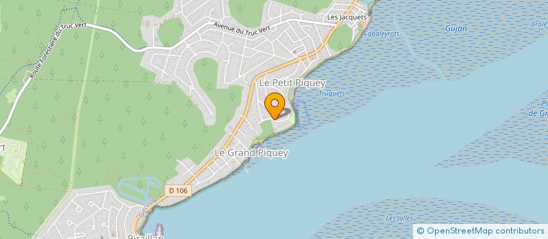 localisation de l'entreprise MADAME MARIE GRANGER à LEGE-CAP-FERRET