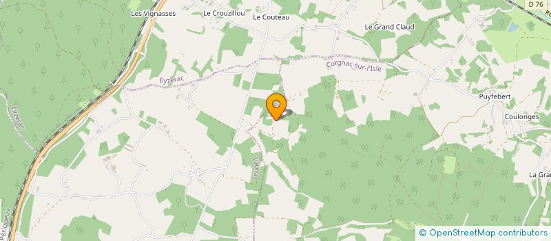 localisation de l'entreprise MADAME MARIE GRANGER  CORGNAC SUR L'ISLE