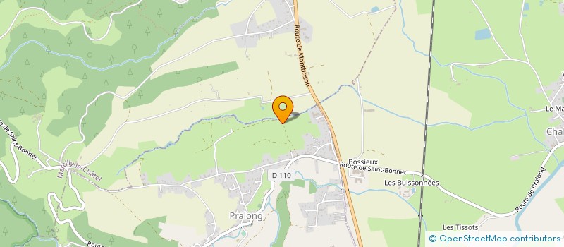 localisation de l'entreprise MADAME MARIE GRANGIER  PRALONG