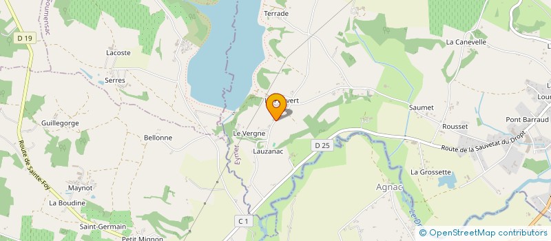 localisation de l'entreprise MADAME MARIE GRANNEREAU  EYMET