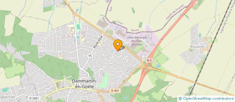 localisation de l'entreprise MADAME MARIE GRENE  DAMMARTIN-EN-GOELE