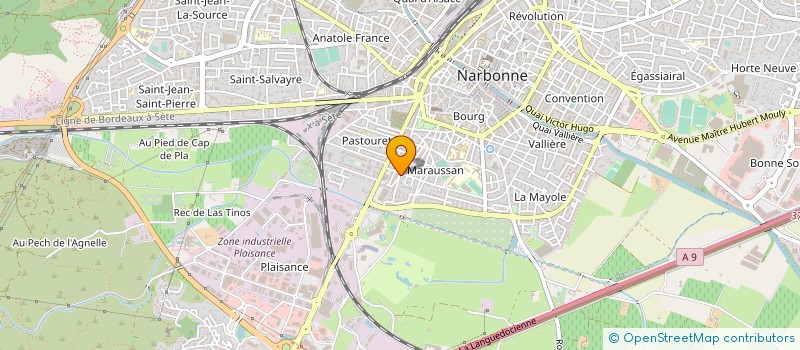 localisation de l'entreprise MADAME MARIE GRENIER  NARBONNE