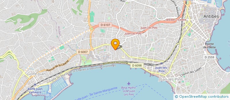 localisation de l'entreprise MADAME MARIE GRENIER à ANTIBES