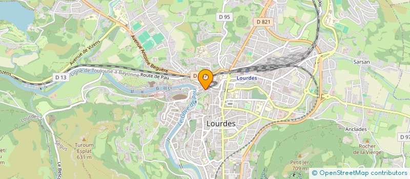 localisation de l'entreprise MADAME MARIE GRENIER  LOURDES