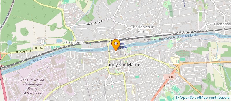 localisation de l'entreprise MADAME MARIE GRIFFE à LAGNY-SUR-MARNE