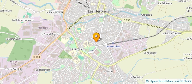 localisation de l'entreprise MADAME MARIE GRIMPRET à LES HERBIERS