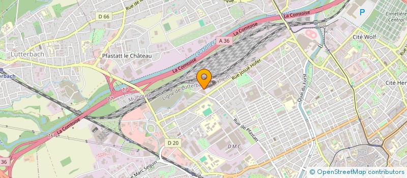 localisation de l'entreprise MADAME MARIE GROELLY  MULHOUSE