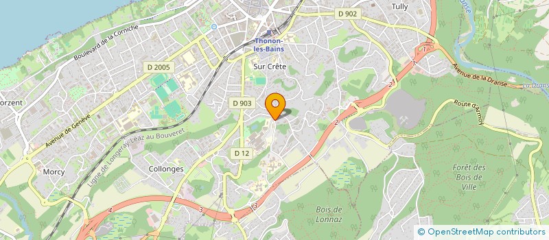 localisation de l'entreprise MADAME MARIE GROROD à THONON-LES-BAINS